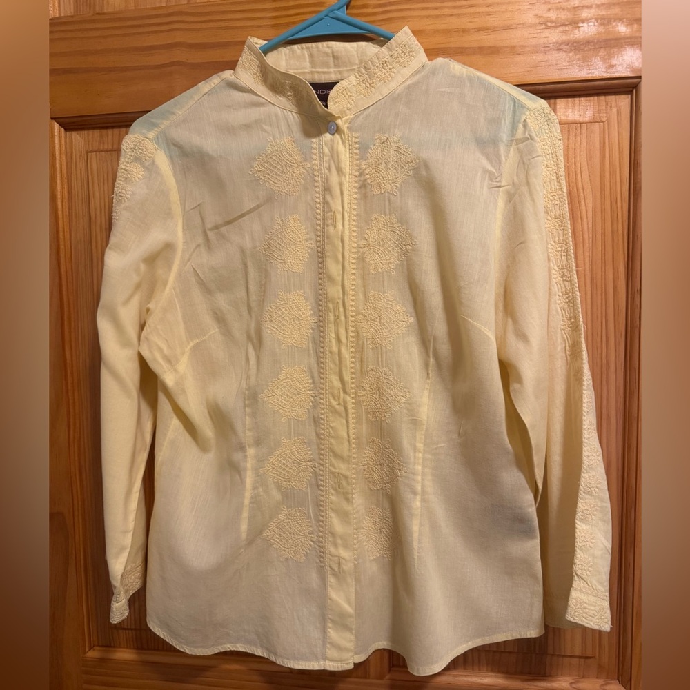 Bandolino Yellow Blouse - Picture 1 of 1